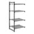 Cambro Camshelving Basics Plus Add-On 4V Shelving Unit – Brushed Graphite