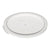 Choice 12, 18, and 22 Qt. Translucent Round Polypropylene Food Storage Container Lid