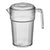 Cambro Camwear® 1 Liter Self-Service Stackable Pitcher with Lid