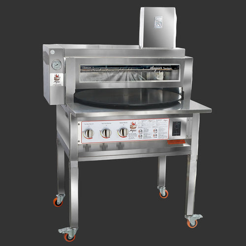 Angaar CA-30 Deluxe 30" Rotating Gas Tandoor Roti Naan Pita Bread Oven SGS Certified - Made in UK