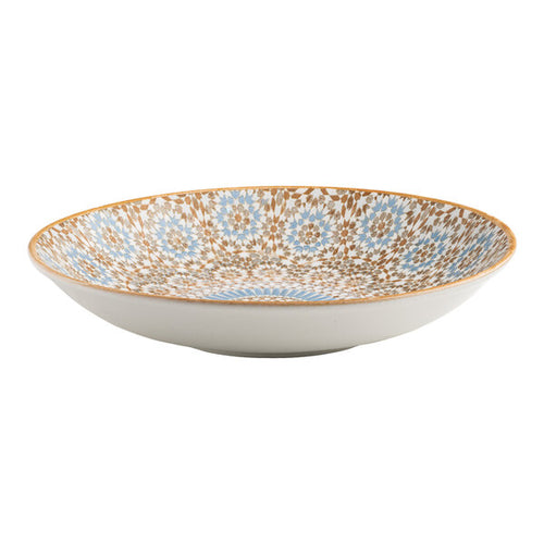 Ariane Cruise Tangier Round Porcelain Deep Coupe Plate with Ivory Exterior ( Case Of 6 )
