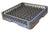 Omcan 9 x 9 Gray Plastic Peg Rack