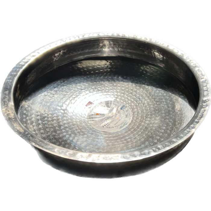 Heavy Duty 2 mm thick, Stainless Steel Biryani Lagan - Available in different sizes