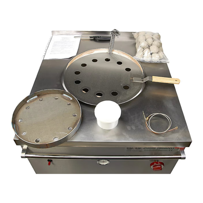 ETL Certified Shaan Catering Tandoor Clay Oven -Small 26''Wx 31''D x 33''H Made in UK - Propane Gas ready