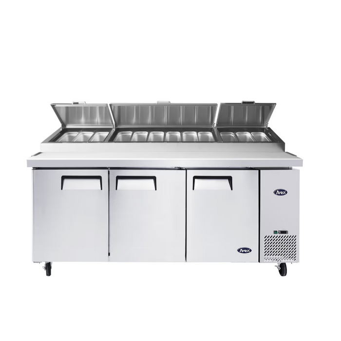 ATOSA MPF8203GR — 93″ Refrigerated Pizza Prep. Table