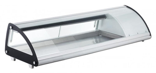 Omcan RS-CN-0063-SC 52″ Refrigerated Sushi Showcase with Curved Glass and 1.84cu.ft. / 52L Capacity – 110V, 180W