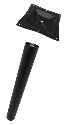 BLACK COLUMN DIA 3 INCH WITH SQUARE TOP SPIDER 40 INCH BAR HEIGHT