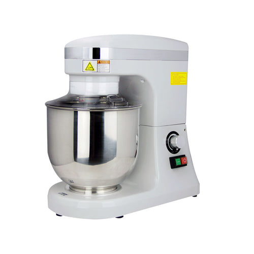 Omcan MX-CN-0007-HG 7QT Gray Countertop Planetary Mixer with Guard – 110V, 270W