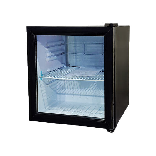 Omcan RS-CN-0052 17″ Countertop Display Refrigerator 52 L, Black