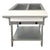 Omcan FW-CN-0002-H 30″ 2 Pan Open Well Electric Steam Table with Cutting Board and Adjustable Undershelf – 240 V, 1 Phase, 2 kW