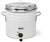 Omcan FW-TW-5000-W 11 QT White Retro Soup Warmer/Rethermalizer