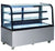Omcan RS-CN-0470 60-inch Curved Edge Refrigerated Floor Display Case with 17.7 cu.ft/500 L Capacity
