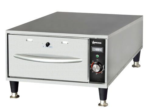 Omcan FW-CN-0001 Single Freestanding Narrow Warming Drawer – 120 V, 450W