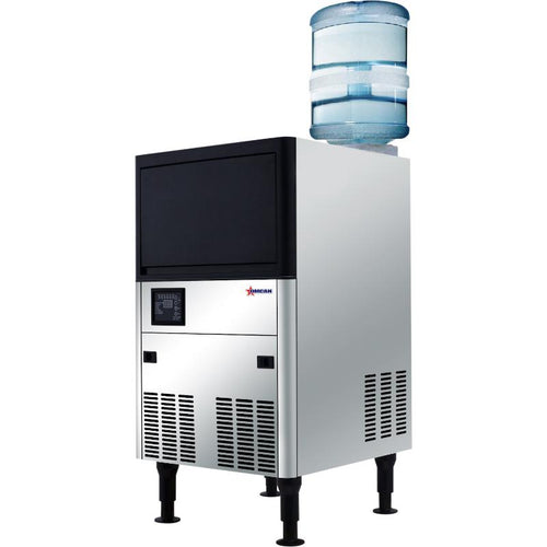 Omcan IC-CN-0089ST 20″ Ice Maker Dual Water Input 33 lb / 15 kg Bin Capacity, 80 lb / 36 kg Production per Day – 110V, 350W