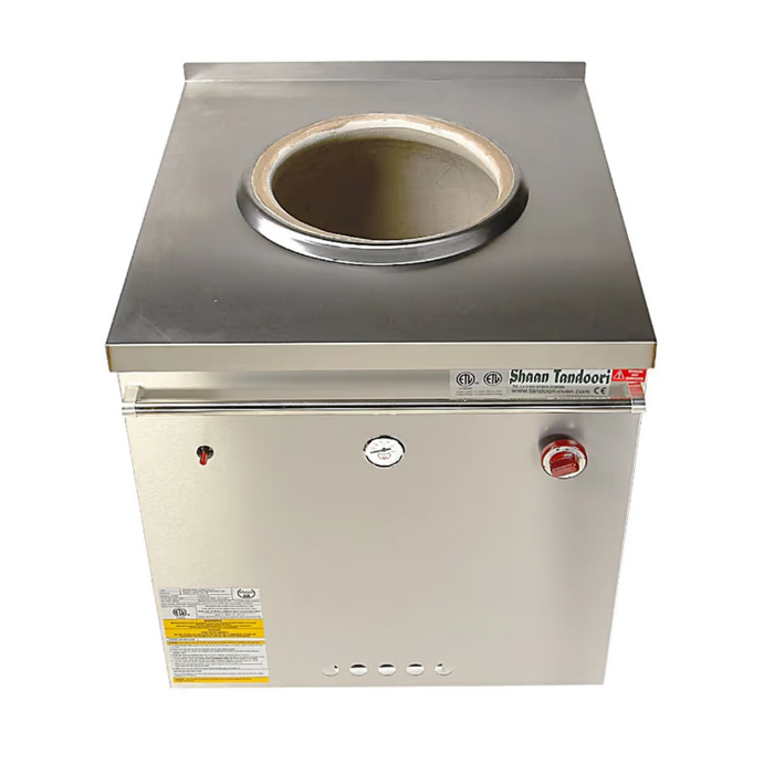 NSF & ETL Certified Shaan Tandoori Clay Oven for restaurant - 28" W x 31" D x 35" H - Made in UK - Natural Gas