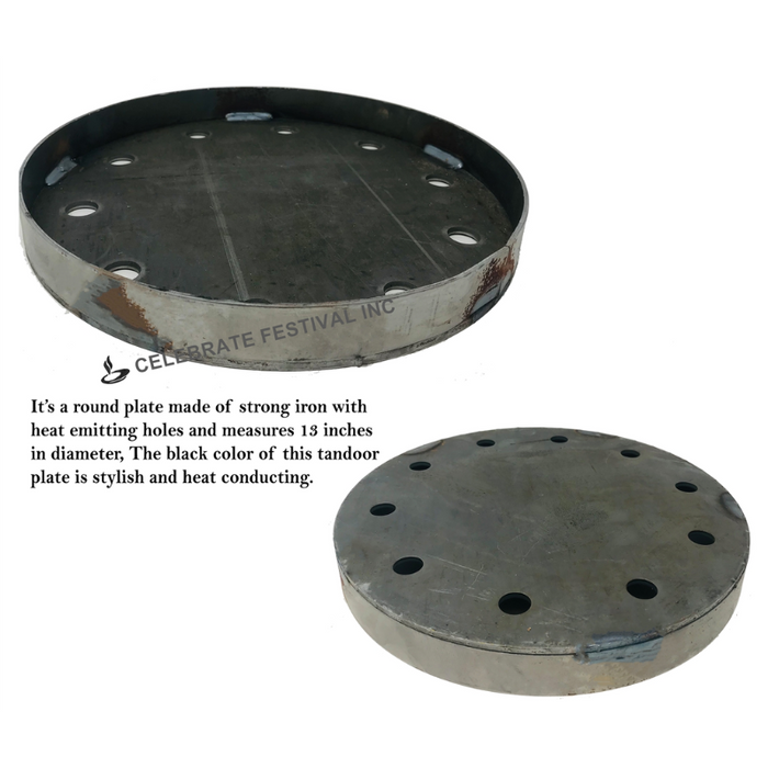 Baffle Burner Plate for Tandoor Clay Oven SHAAN & SHAHI - 13" Diameter