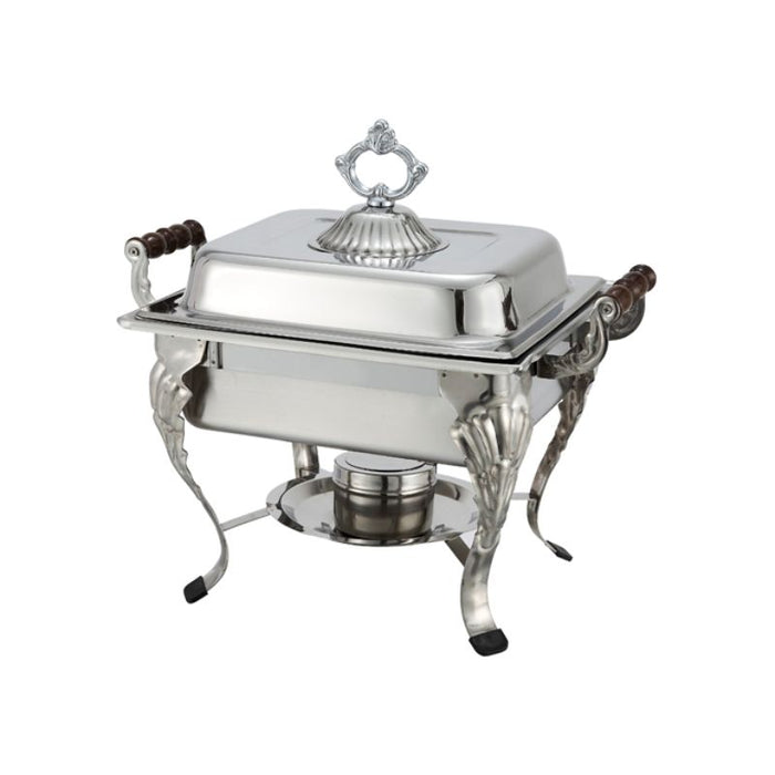 Crown 4 Quart Half-Size Chafer, Stainless Steel by Winco