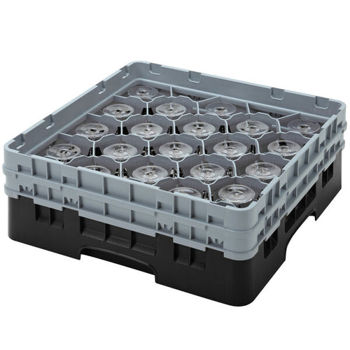 Cambro Camrack 20 Compartment Glass Rack with 5 1/4 Inch Compartments ( Case of 4 )