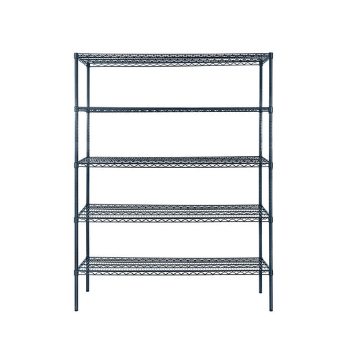 Atosa MWSSE243674 4-Shelf Epoxy Shelving Unit with 74" Posts (Slate Gray)