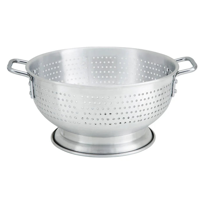 Aluminum Colander w/Base & Handle by Winco - Available in 16, 11 & 8 Qt Sizes