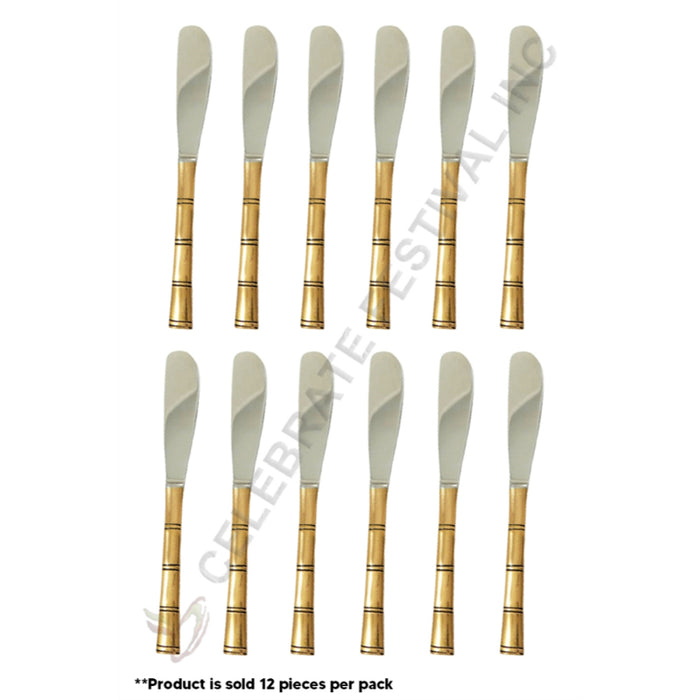 Copper Steel Knife-Bamboo Design(Price Per Dz)