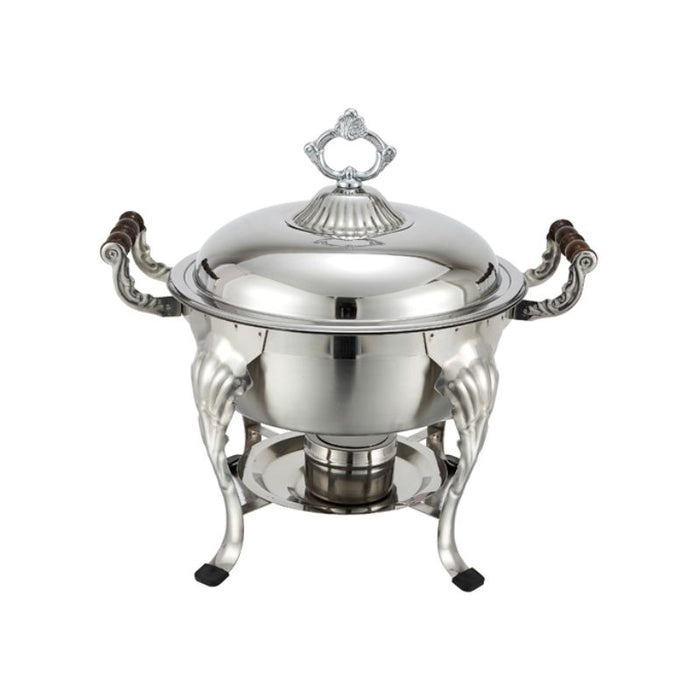 Crown 6 Quart Round Chafer, Stainless Steel by Winco