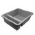 Omcan 21″ x 17″ x 7″ Polypropylene Gray Divided Bus Box / Dish Box