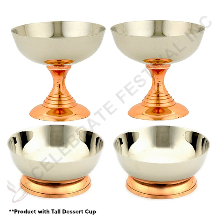 Copper And Stainless Steel Dessert Cup - Short