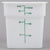 Cambro Poly 4 Quart Square Food Storage Container White ( Case of 6 )