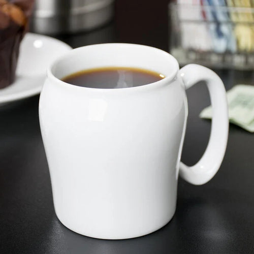 Cambro Classic White Ceramic 8 oz No-Lip Mug