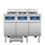 Atosa AEFF-50-3 Triple-Vat Commercial Electric Fryer with Built-In Oil Filtration