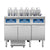 Atosa AEFF-50-3TB Triple-Vat Electric Fryer with Automatic Basket Lift and Split Vat