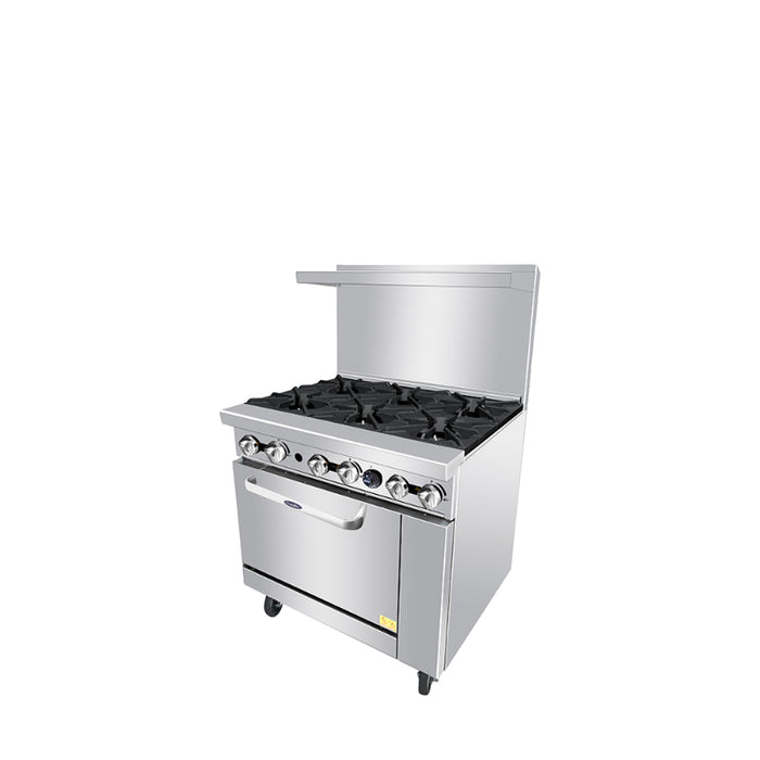 AGR-6B — 36″ Gas Range with Six (6) Open Burners by Atosa