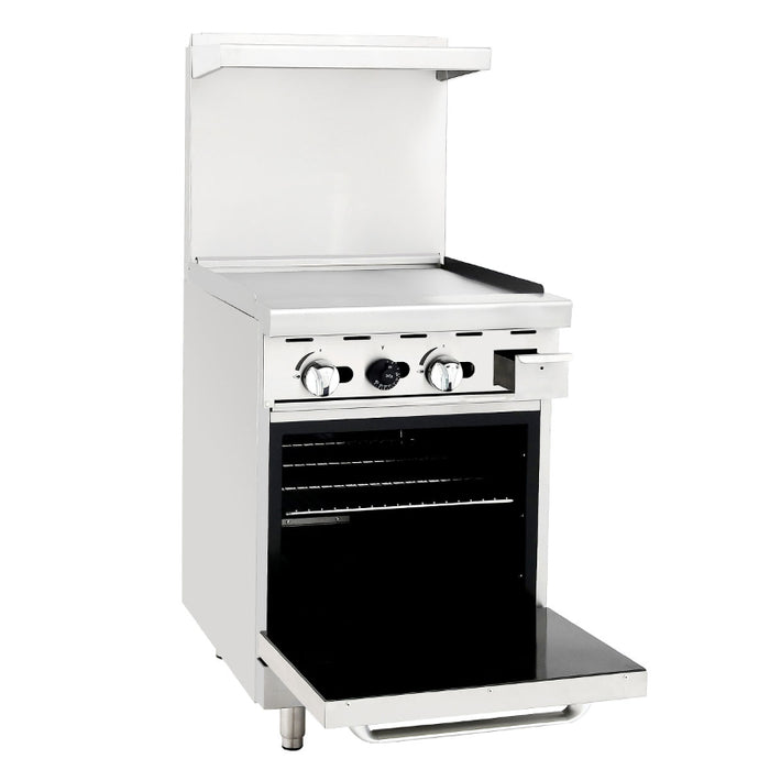 AGR-24G — 24″ Gas Range with 24″ Griddle by Atosa