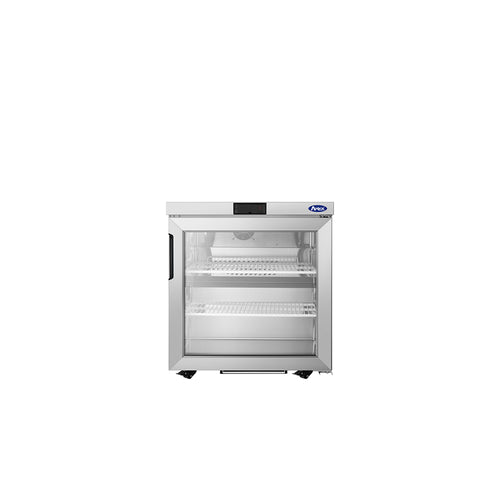 Atosa AUR27GD 27" Glass Door Undercounter Refrigerator, 6.4 Cu Ft.