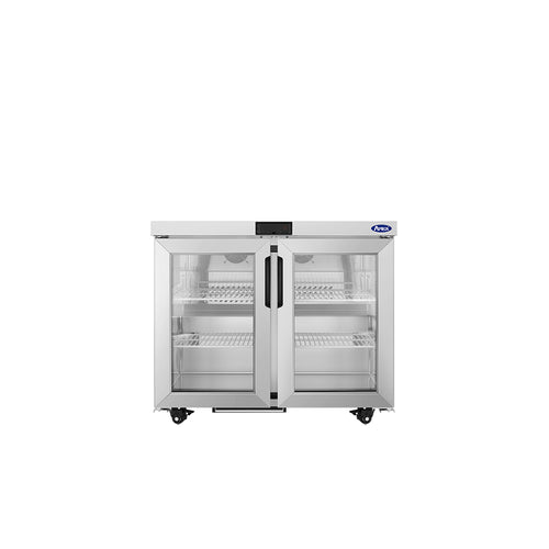 Atosa AUR36GD 36" Glass Door Undercounter Refrigerator, 8.6 Cu. Ft.