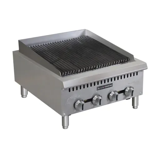 Black Diamond BDCTC Heavy-Duty Countertop Charbroiler by Admiral Craft