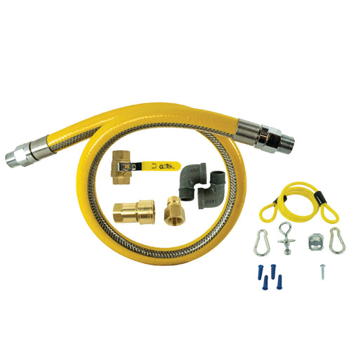 3/4" X 48" GOtek Gas Hose Connector Kit - QTY of 1 by BK Resource