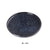 Yanco China BL-207 ROUND PLATE WITH UPRIGHT RIM, Ceramic Blue Star Dinner Plate, Pack of 36 ( 3Dz)