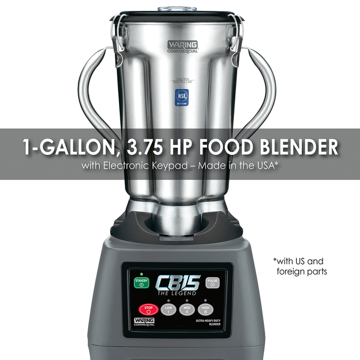 Waring Heavy duty blender One-Gallon 3.75 HP Food Blender with Electronic Keypad – Made in the USA