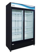 Serv-Ware GR48SB-HC 56" Two Section Merchandiser Refrigerator with Glass Door, 48 cu. ft.