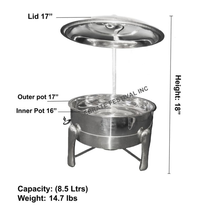 Stainless steel chafer hanging cover /4 legs - Chafer