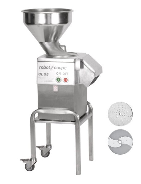 Robot Coupe CL55 Bulk Continuous Feed Food Processor with 2 Discs