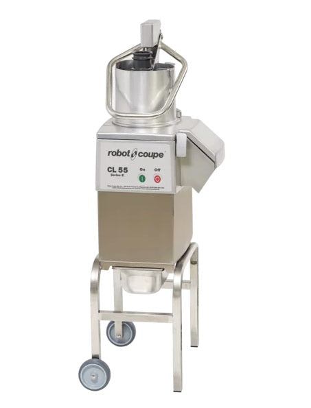 Robot Coupe CL55E2HEAD NODISC 2 Feed-Heads Continuous Feed Food Processor Without Discs