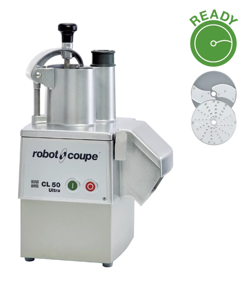 Robot Coupe CL50E Ultra Continuous Feed Food Processor with 2 Discs - 1 1/2 hp