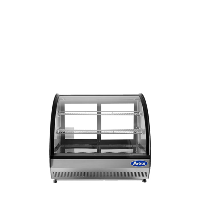 ATOSA CRDC-35 — Countertop Refrigerated Curved Display Case (3.5 cu ft)