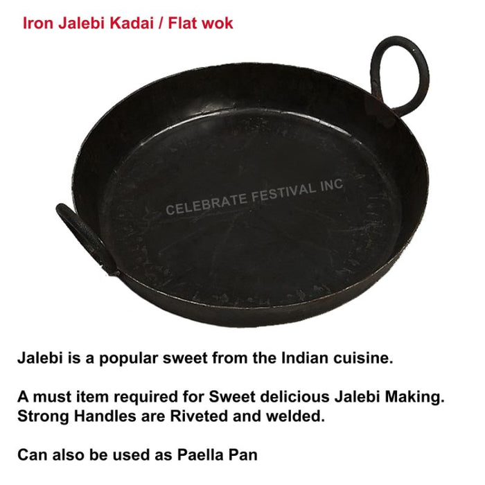 Iron Jalebi Kadai / Flat wok