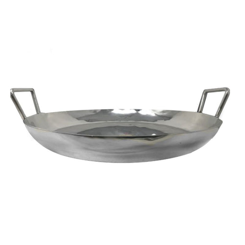 Heavy Duty Stainless steel Jalebi Kadai / Flat Wok (Available in 18, 20, 22, 24 & 30 Inch Diameter)