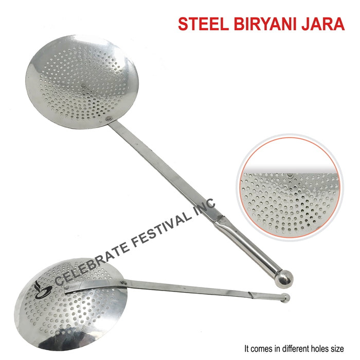 Bhatura Jara - around 28" total length 6 " diameter - Stainless Steel
