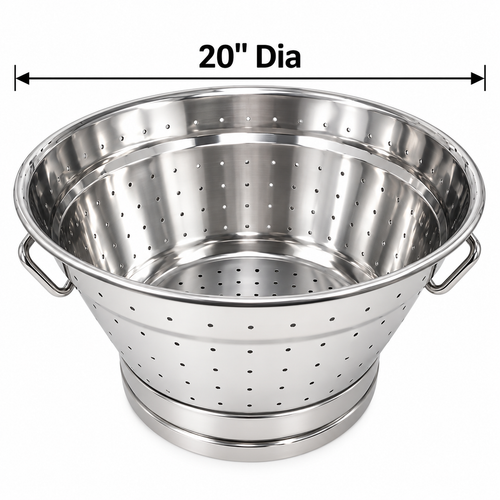 Heavy Duty Stainless Strainer / Rice Jali Stainless Steel 20"